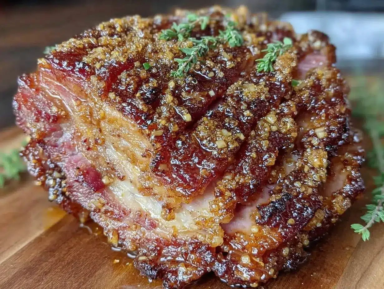 honey dijon glazed ham preparation steps