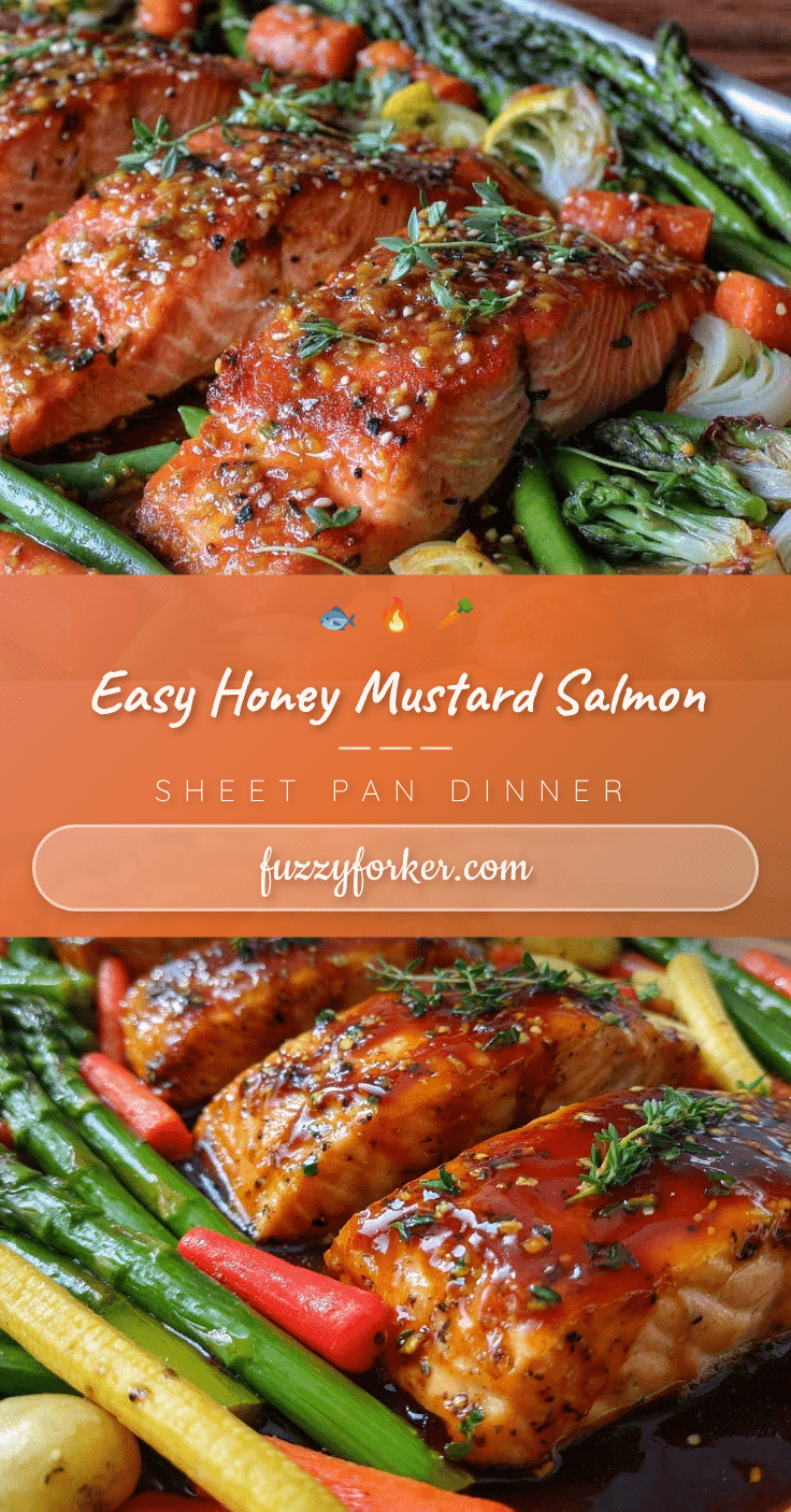 honey mustard salmon sheet pan dinner recipe