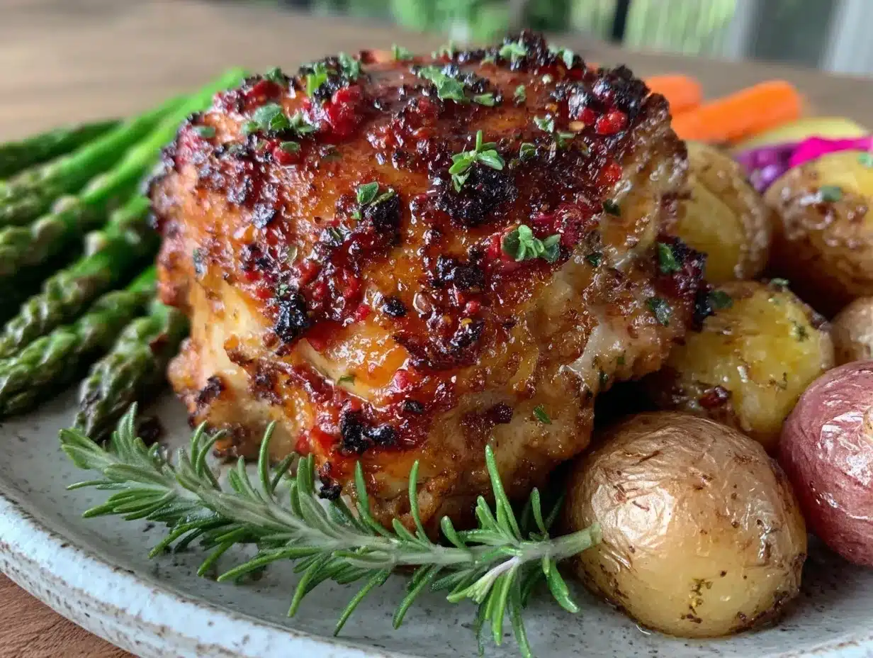 lemon herb baked chicken thighs preparation steps
