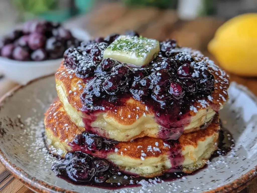 lemon ricotta pancakes - featured image