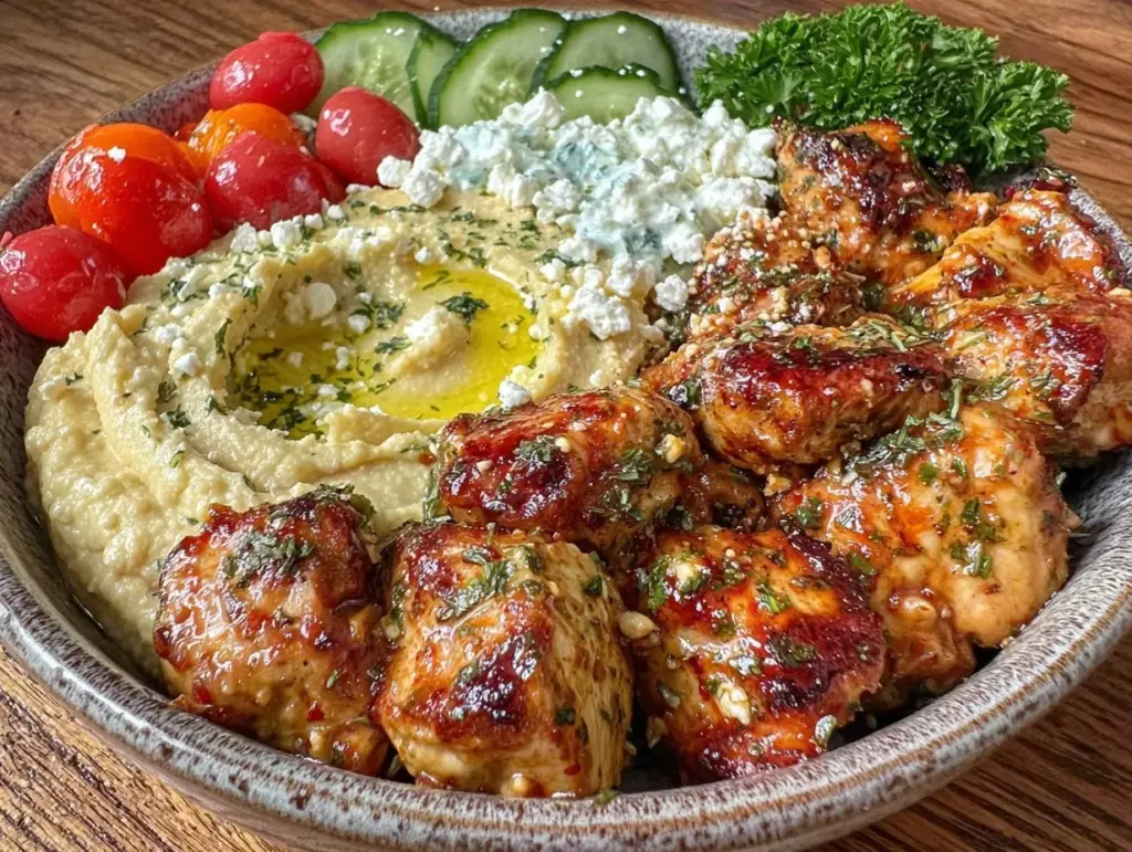 Mediterranean chicken bowl - featured image