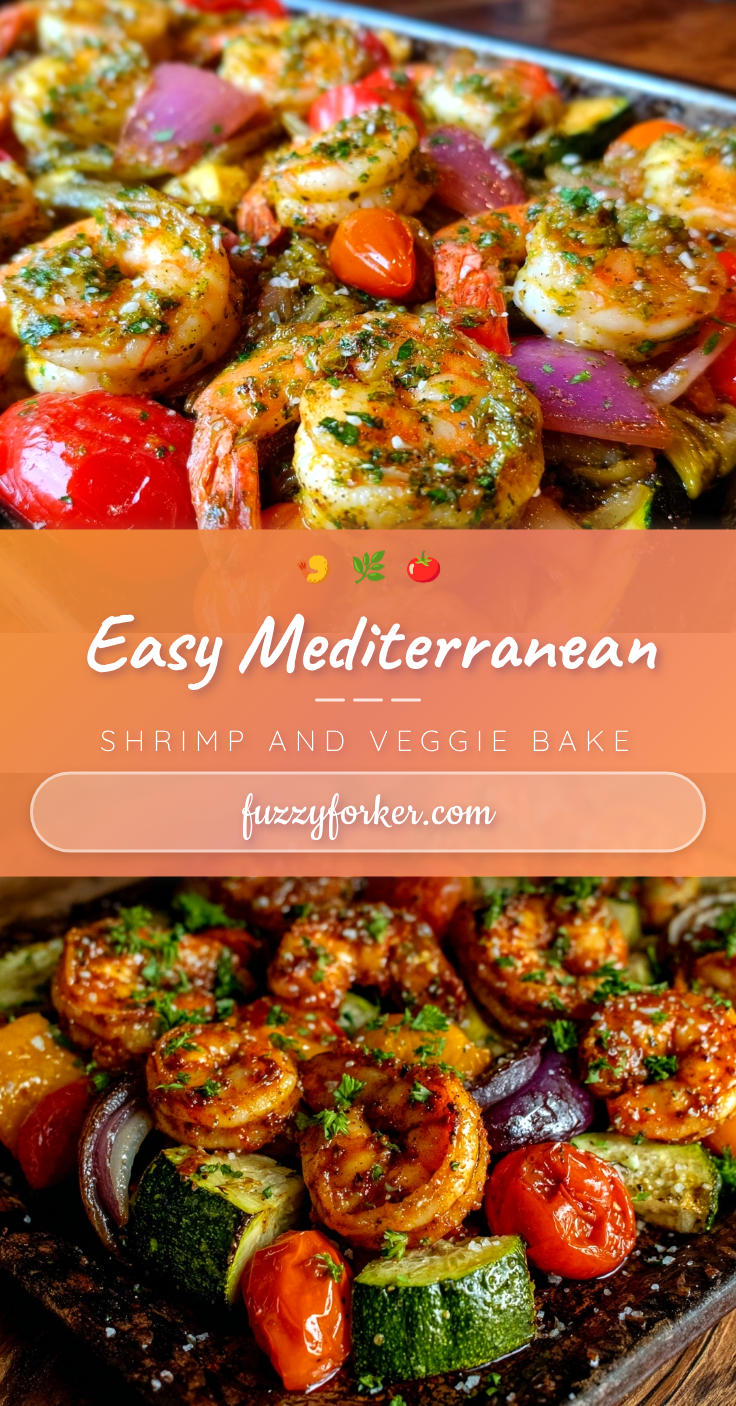 Mediterranean shrimp sheet pan dinner recipe
