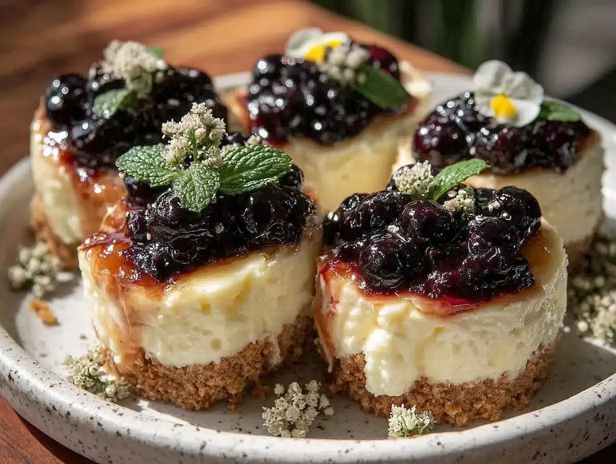 mini lemon blueberry cheesecake bites preparation steps