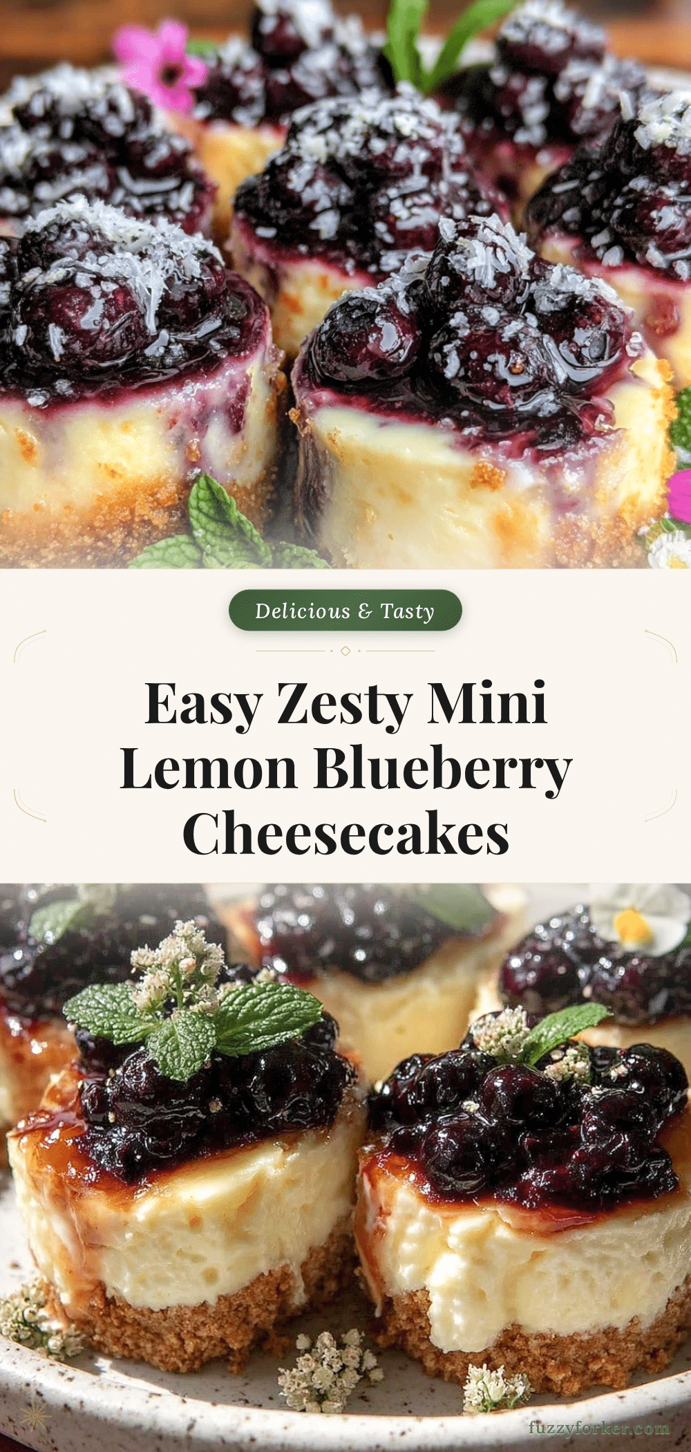 mini lemon blueberry cheesecake bites recipe