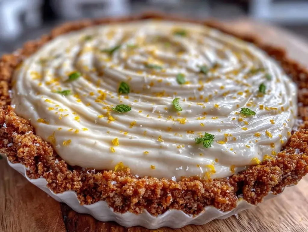 no bake lemonade pie - featured image