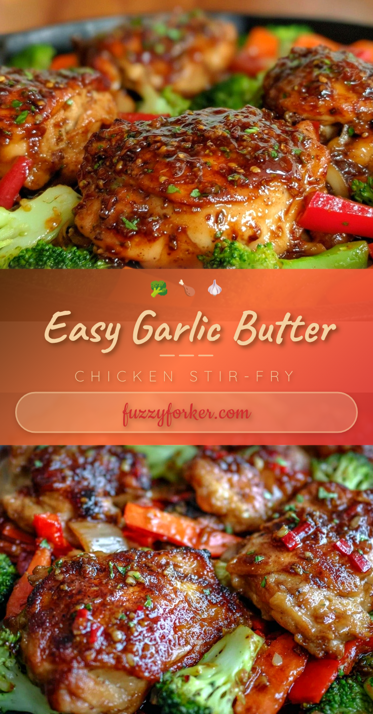 one-pan garlic butter chicken stir-fry recipe