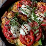 quick caprese chicken skillet - featured image