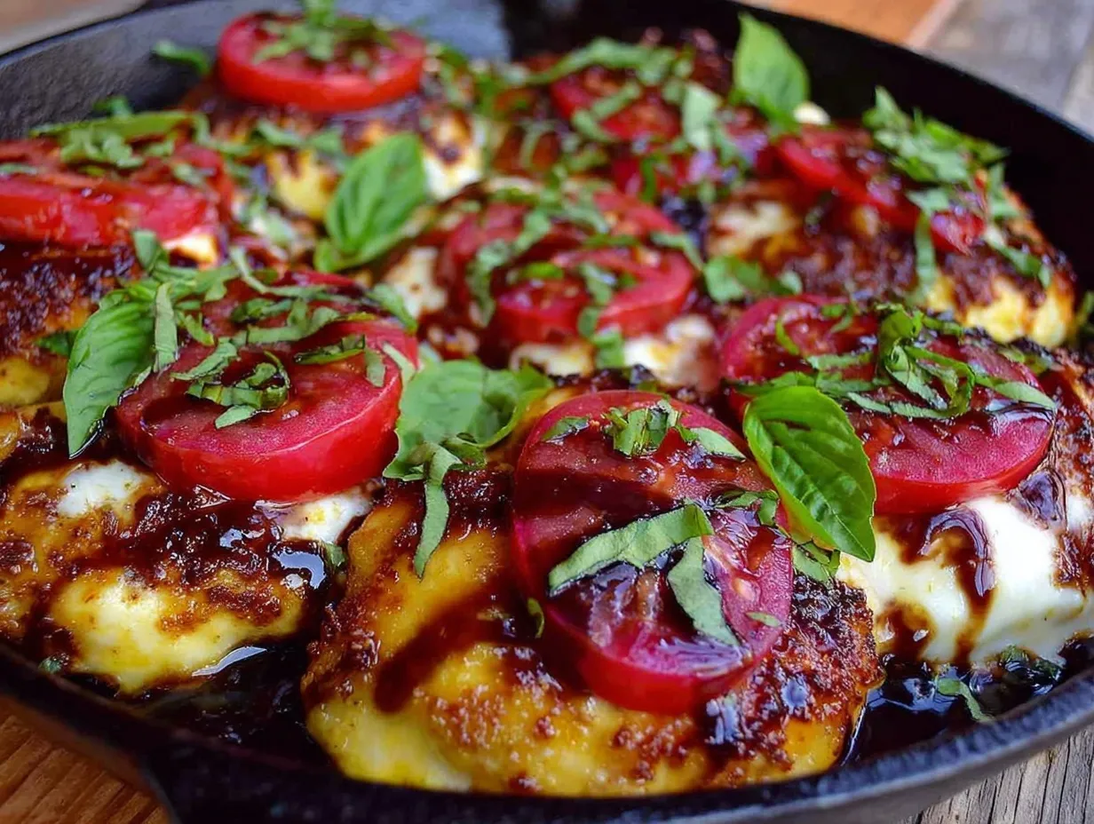 quick caprese chicken skillet preparation steps