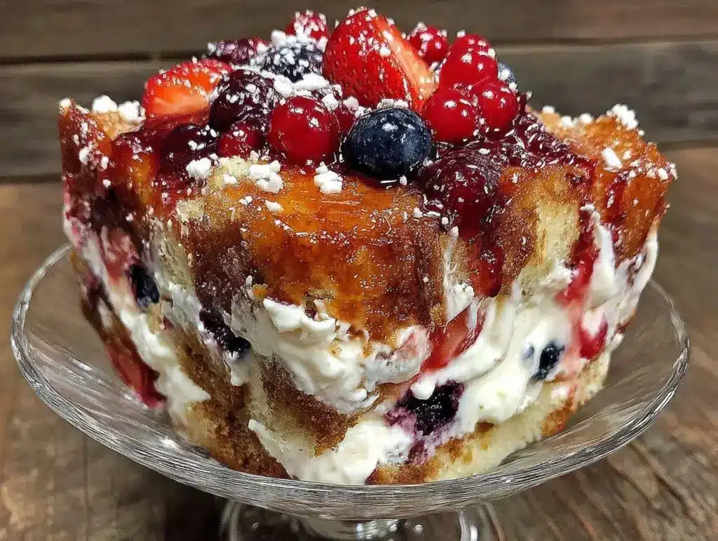 red white and blue trifle - featured image