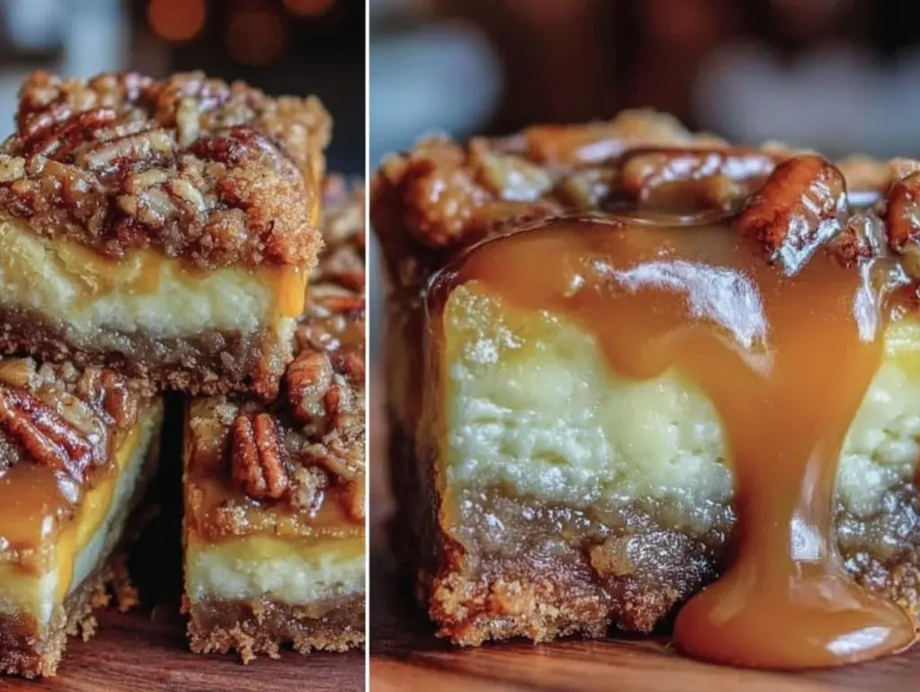 salted caramel cheesecake bars - featured image