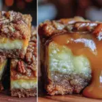 salted caramel cheesecake bars - featured image