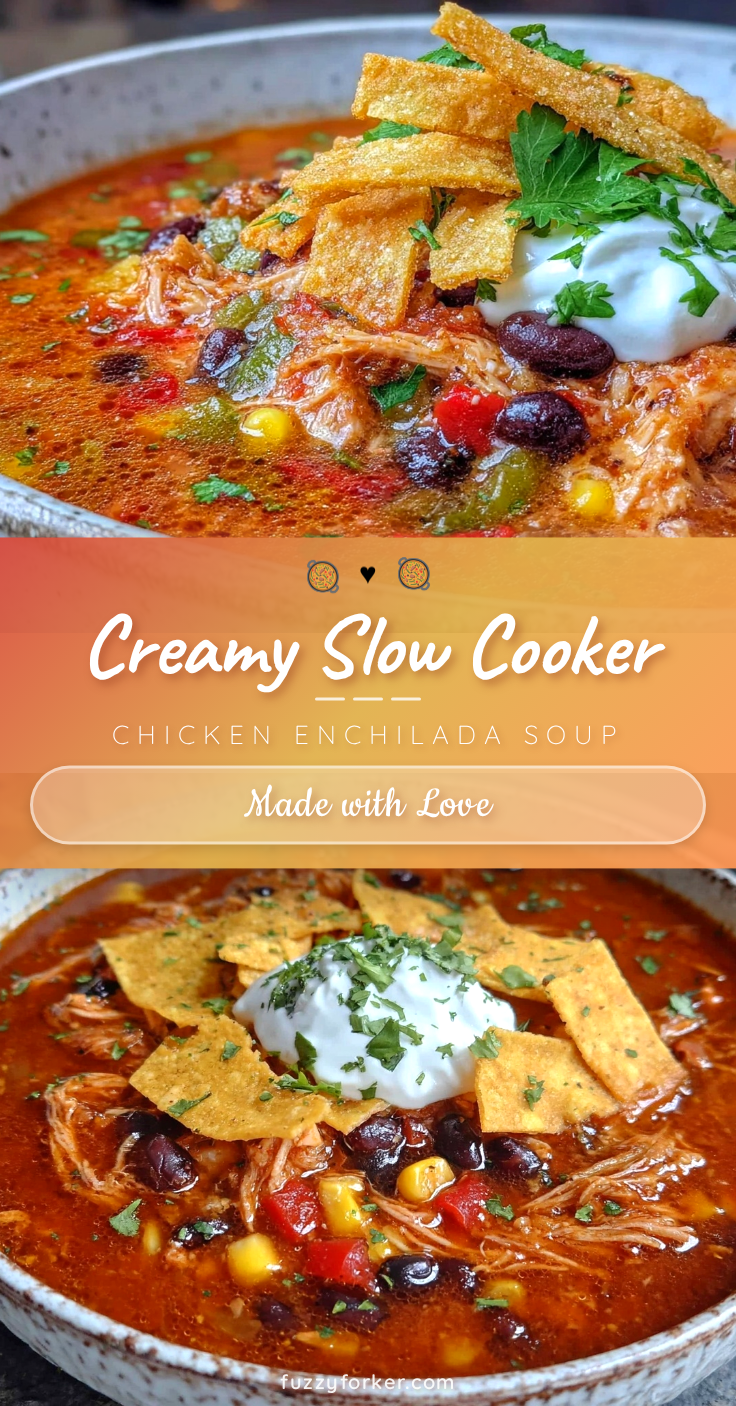 slow cooker chicken enchilada soup recipe