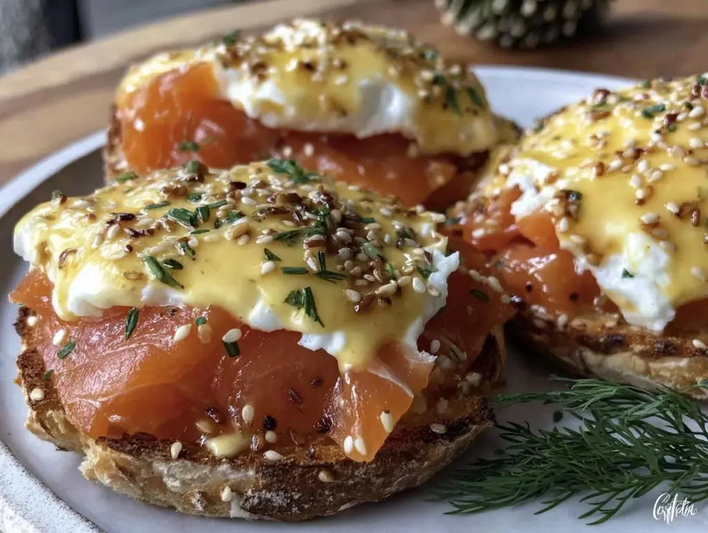 smoked salmon eggs benedict - featured image
