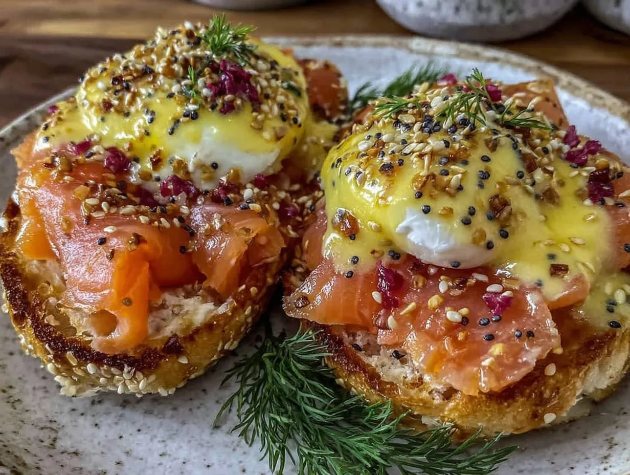 smoked salmon eggs benedict preparation steps