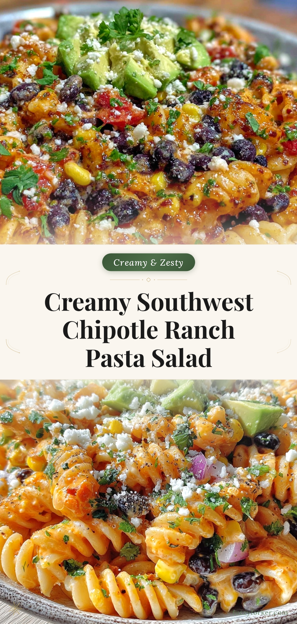 Southwest Chipotle Ranch Pasta Salad recipe