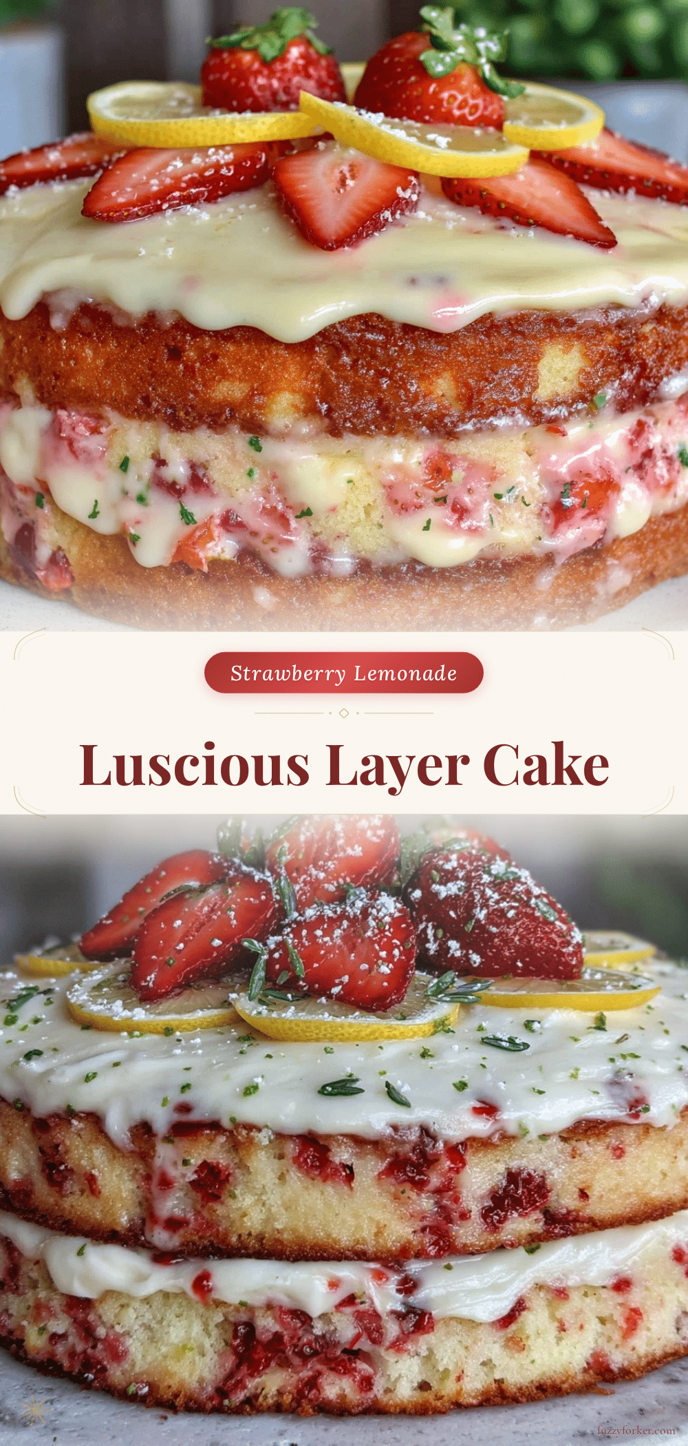 strawberry lemonade layer cake recipe