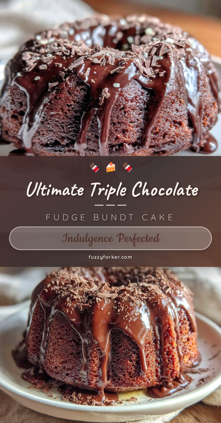 triple chocolate fudge bundt cake recipe