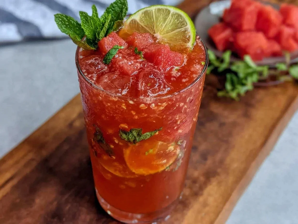 watermelon mint mojito - featured image
