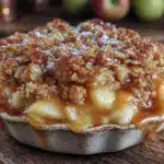 apple crisp with oat topping - featured image