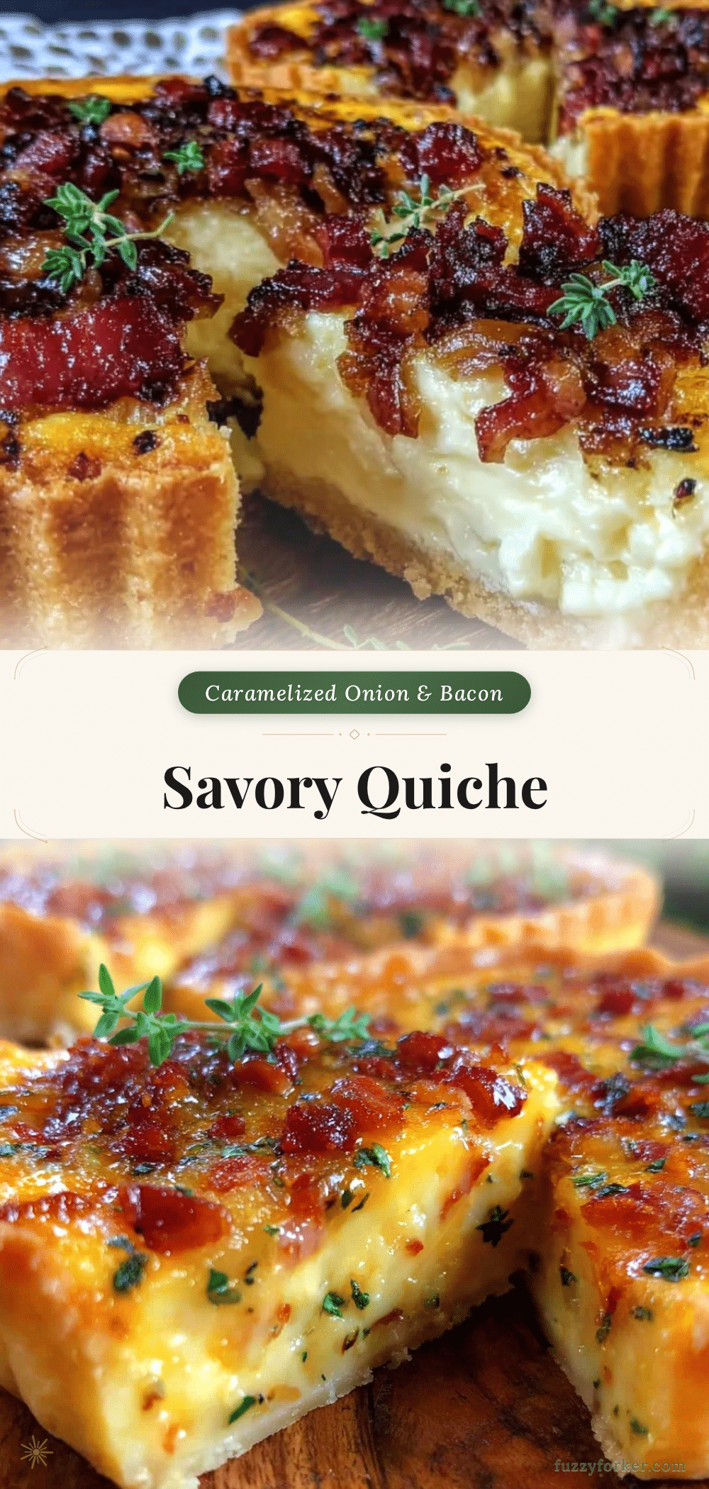 bacon and caramelized onion quiche recipe