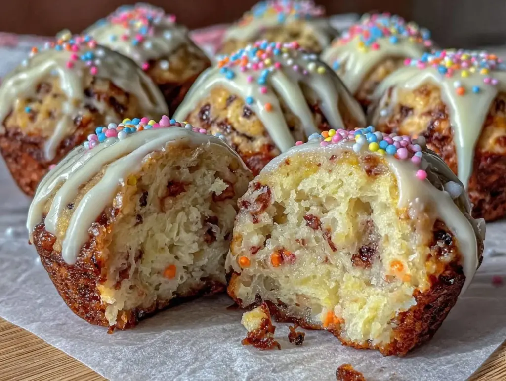 birthday cake energy bites - featured image
