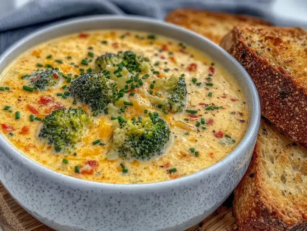 broccoli cheddar soup copycat recipe - featured image