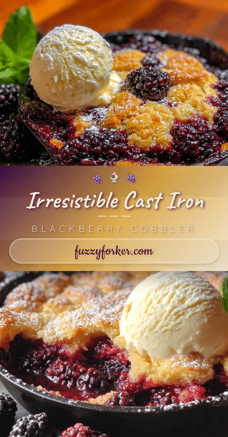 cast iron blackberry cobbler recipe
