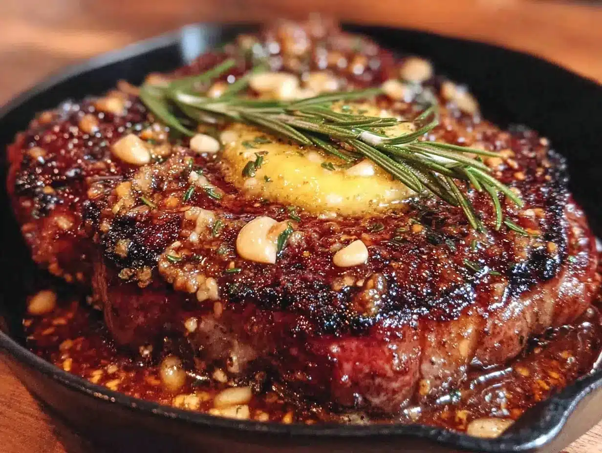 cast iron skillet steak recipe preparation steps