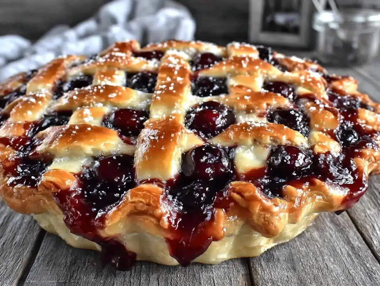 cherry pie homemade lattice preparation steps