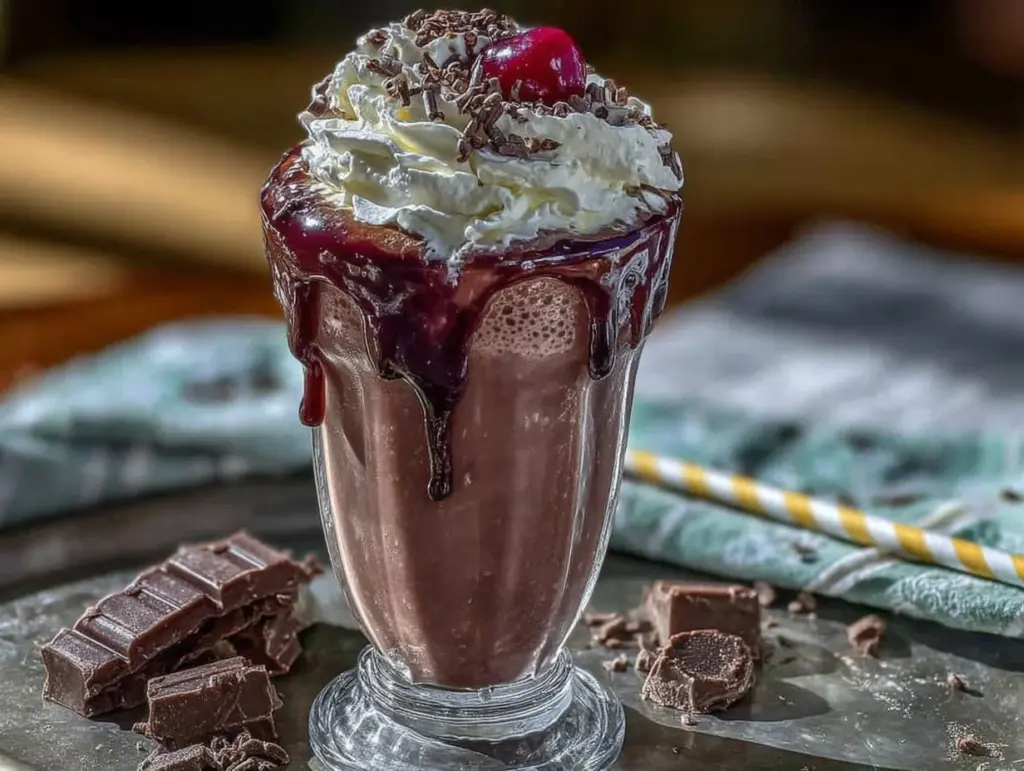 chocolate milkshake recipe - featured image