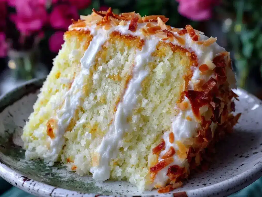 coconut cake recipe three layer - featured image