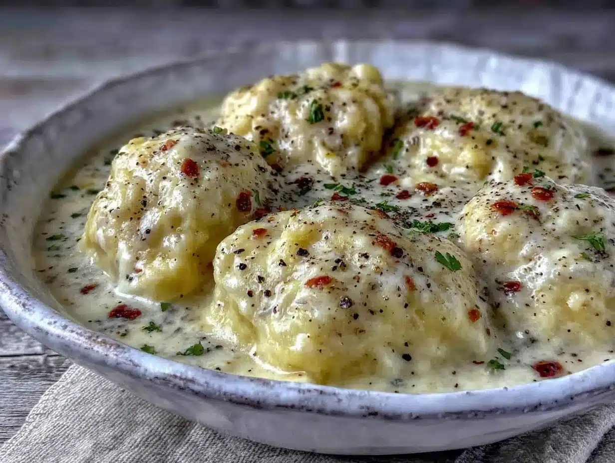 creamy chicken and dumplings preparation steps