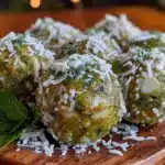 creamy matcha white chocolate energy bites - featured image