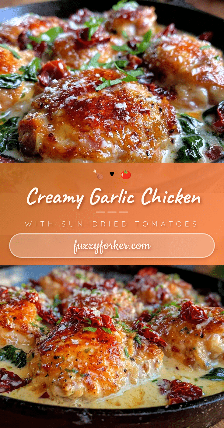 creamy one-skillet garlic chicken recipe