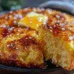 crispy cast iron cornbread - featured image