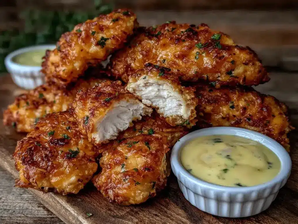crispy homemade chicken tenders - featured image
