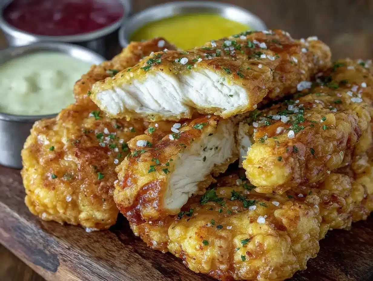 crispy homemade chicken tenders preparation steps