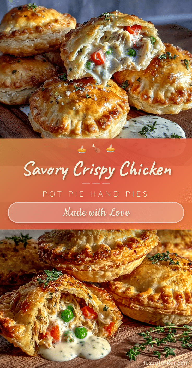 crispy savory chicken pot pie hand pies recipe