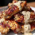 crispy smoked chicken wings - featured image