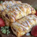flaky strawberry hand pies - featured image