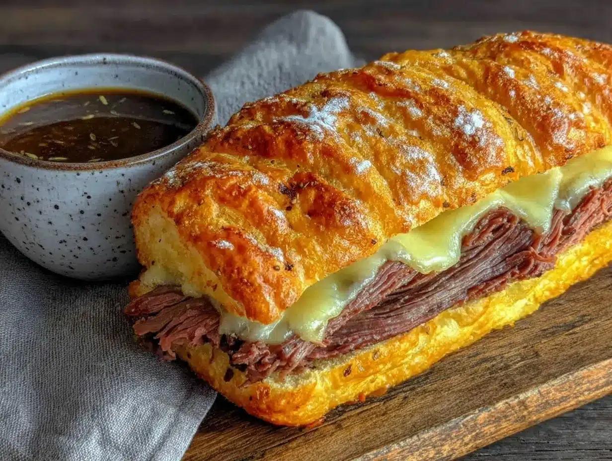 French dip sandwich recipe preparation steps
