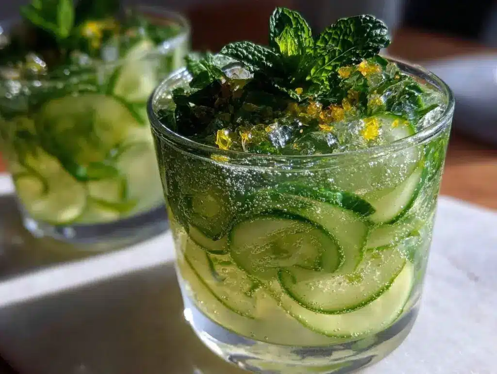 fresh cucumber mint gin-free tonic - featured image