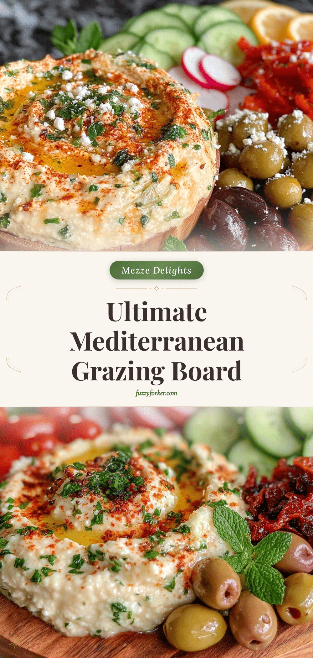 fresh mediterranean mezze grazing board recipe
