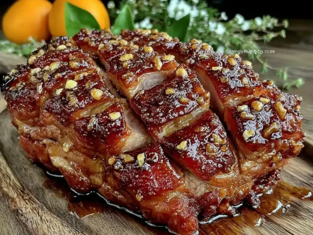 grandmas glazed easter ham recipe - featured image
