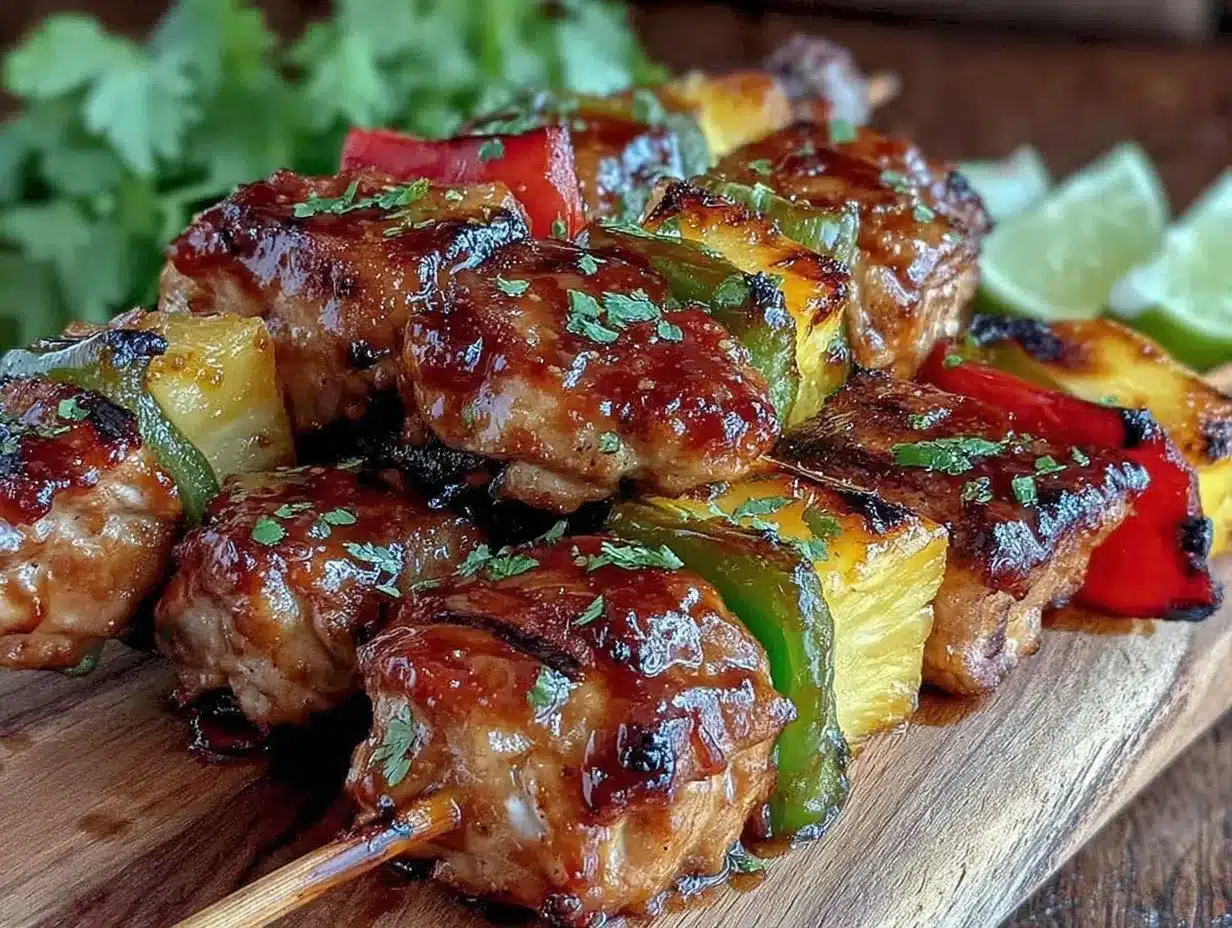 hawaiian teriyaki chicken kabobs preparation steps
