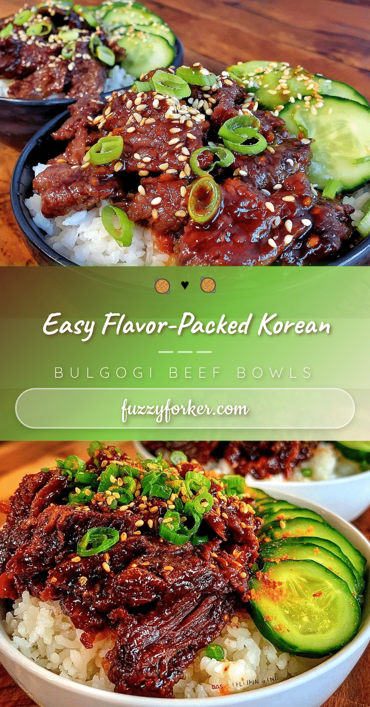 Korean bulgogi beef rice bowls recipe