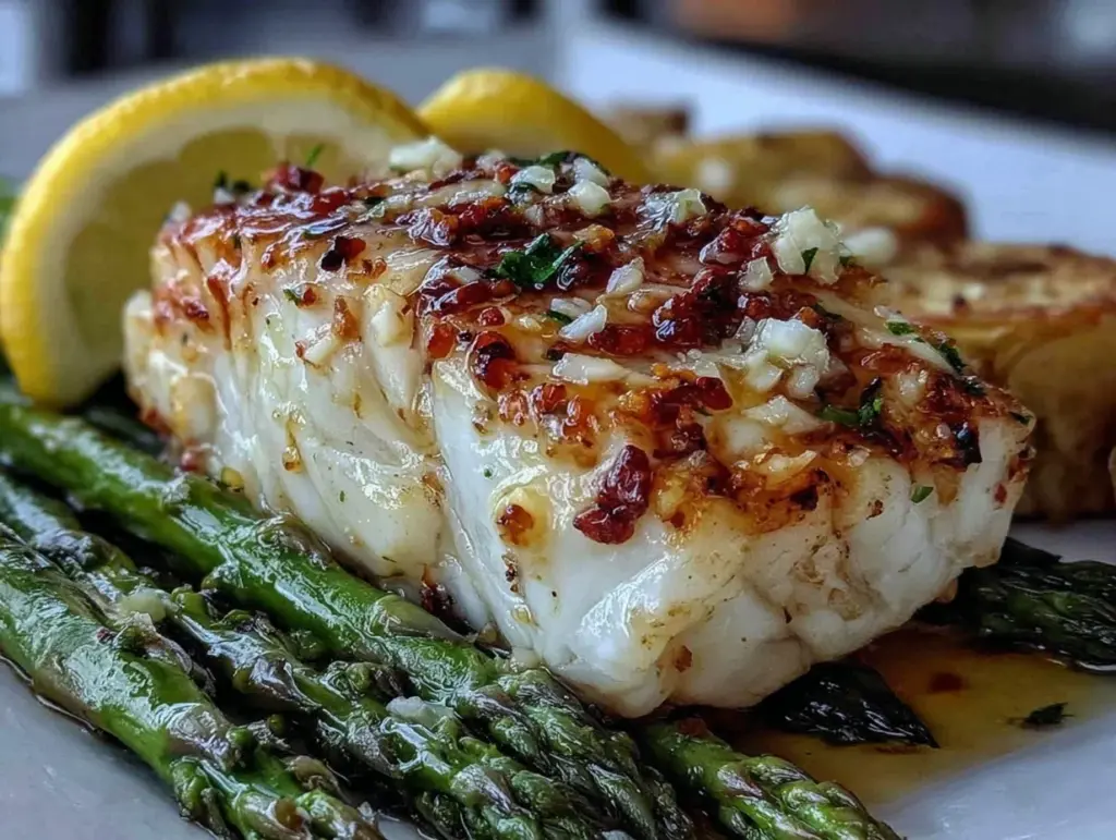 lemon garlic butter cod - featured image
