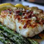 lemon garlic butter cod - featured image