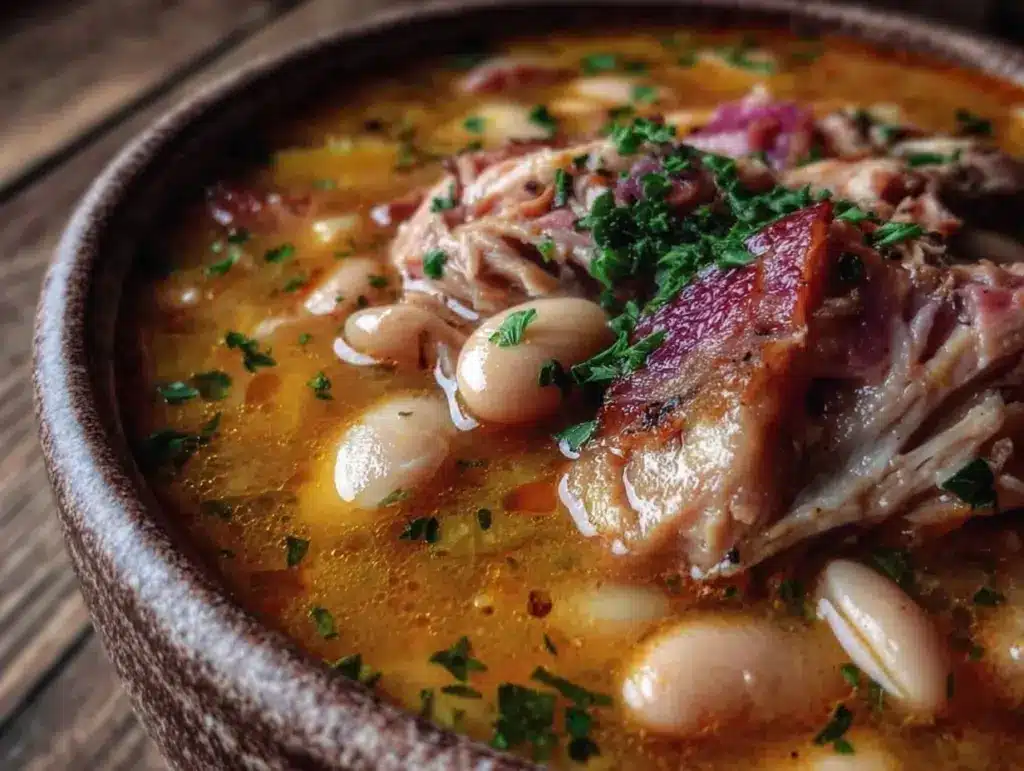 navy bean soup with ham bone - featured image