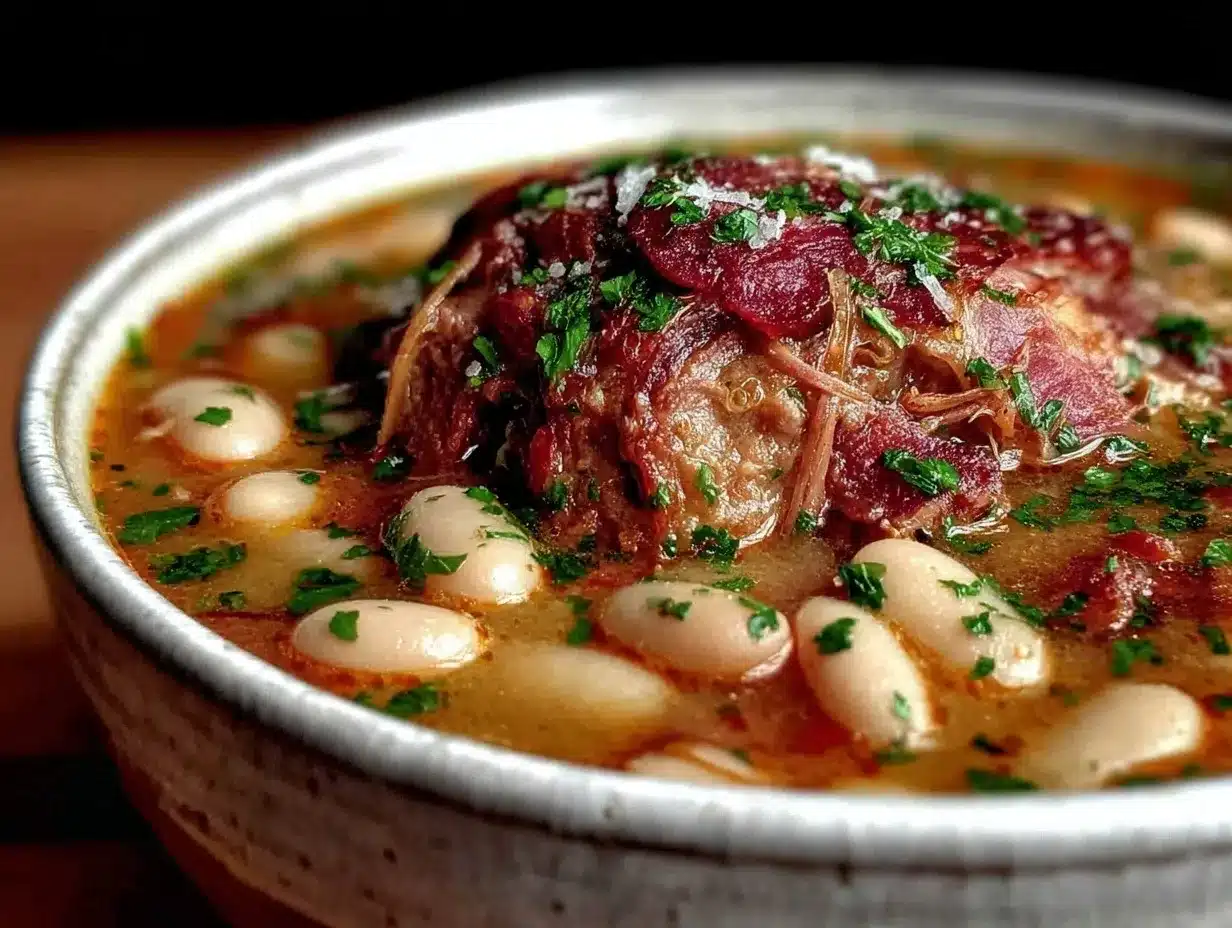 navy bean soup with ham bone preparation steps